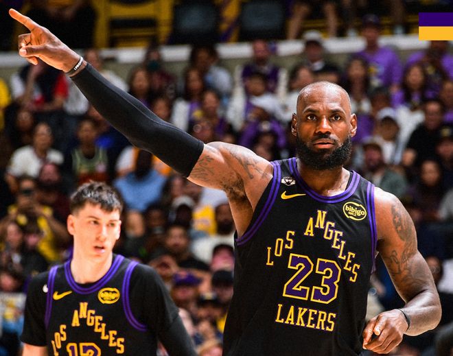 湖人轻取太阳稳居西部第四 勒布朗41岁仍显王者